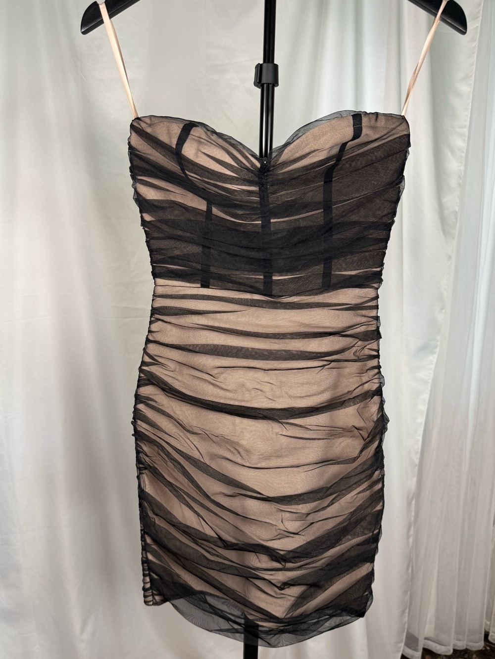 Fashion Nova The Right Places Ruched Mini Dress XS NWT
